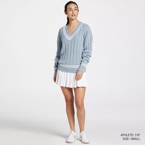 Prince Women's Match Pure White Pleated Tennis Skort, size M